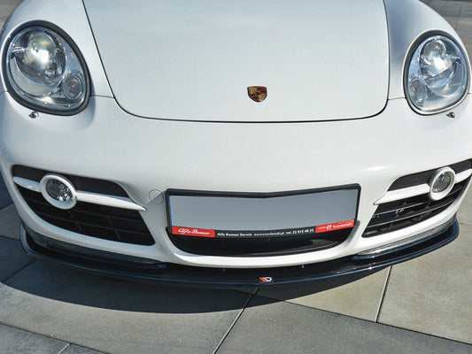 Maxton Design PO-CA-S-987-FD2T Front Splitter V.2 Porsche Cayman S 987c | ML Performance UK Car Parts