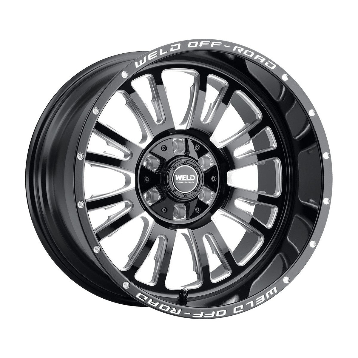 Weld W15802098475-P2 Slingblade W158 Wheel 20x12 6x139.7 ET-44 BS4.75 Gloss Black MIL