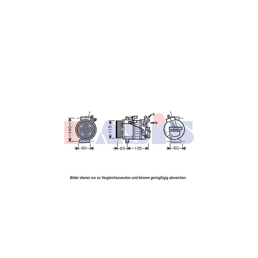 AKS Dasis 852608N Compressor, Air Conditioning