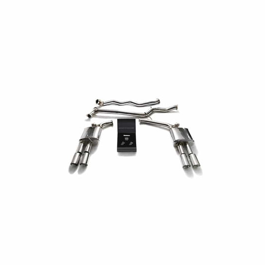 Armytrix AUB84-QS11C Valvetronic Exhaust System Audi A4 | A5 B8 2008-2015 with  Quad Chrome 3.5"