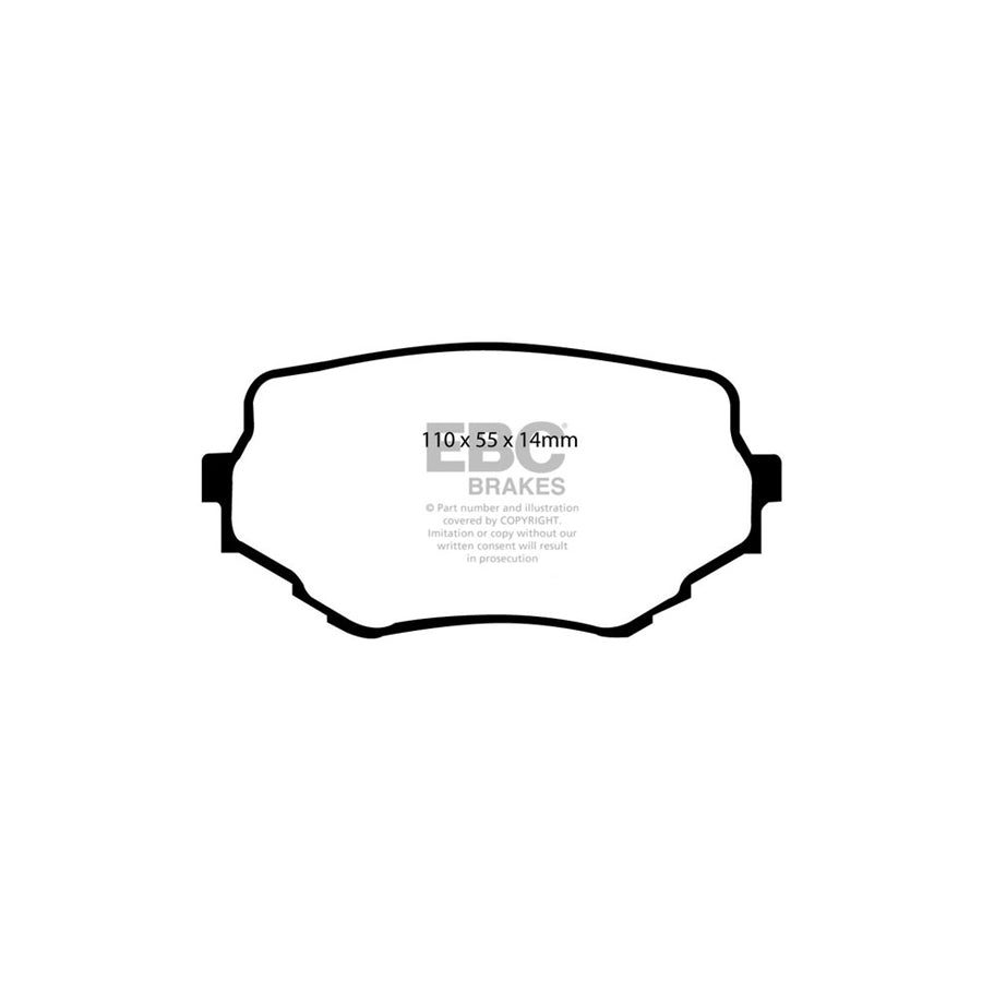 EBC DP1099 Suzuki Vitara Ultimax Front Brake Pads 2 | ML Performance UK Car Parts