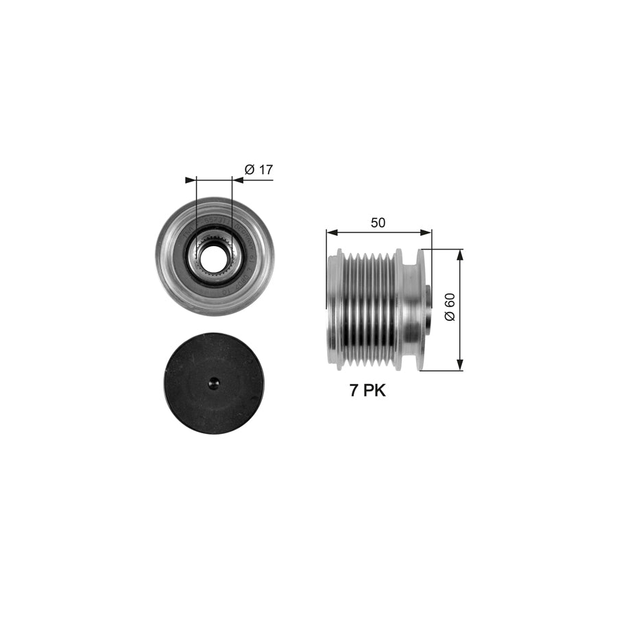 Gates OAP7058 Alternator Freewheel Clutch