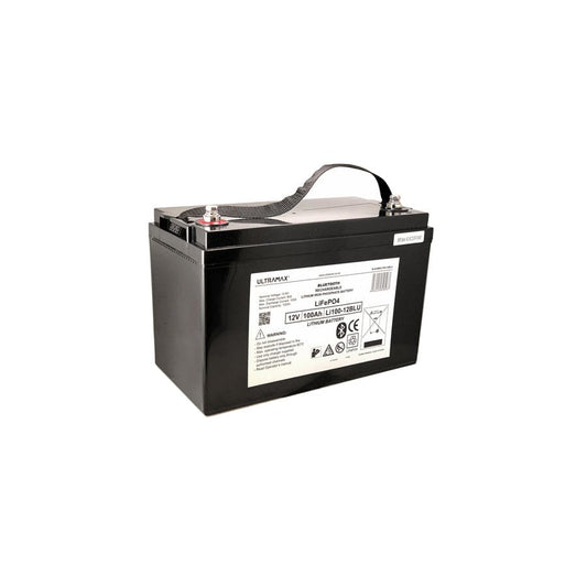Ultramax Bluetooth Lithium 100AMP LiFePO4 Battery x1