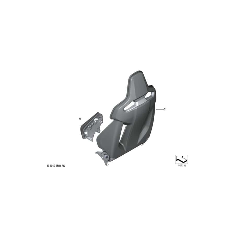 Genuine BMW 52108067463 F93 Backrest Frame El. Fa (Inc. M8)