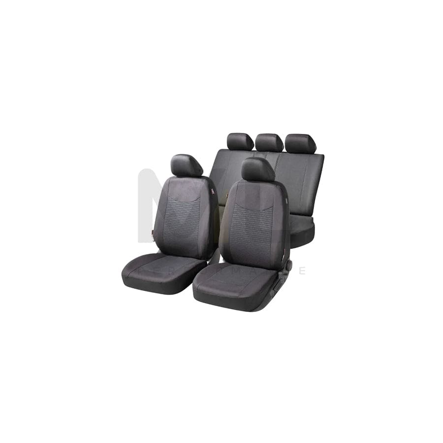 WALSER Speedway , ZIPP IT Premium 11859 Car seat cover Black, Polyester, Front and Rear