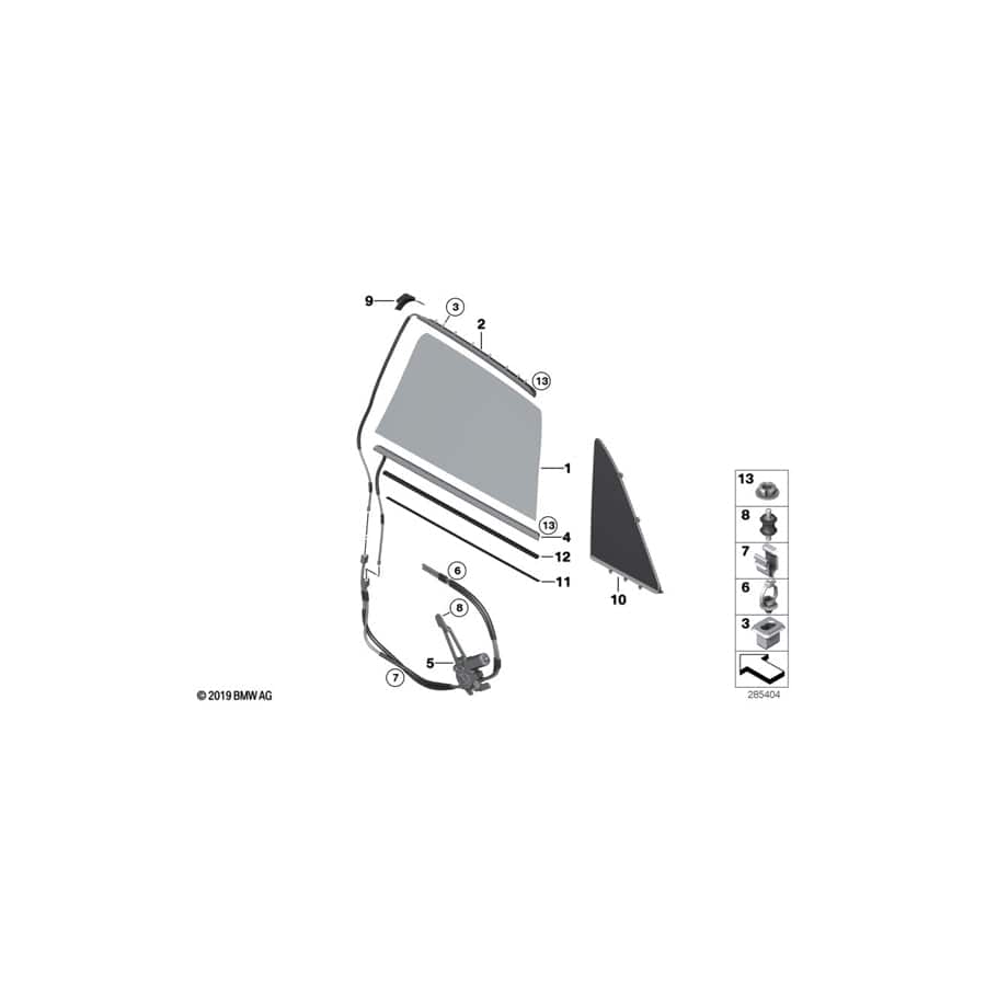 Genuine BMW 61137691394 RR4 Fixing Clamp (Inc. Ghost & Ghost EWB)