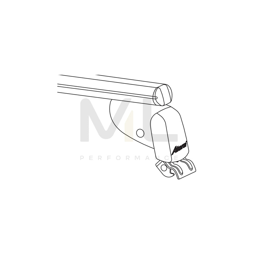Atera Signo 045126 Roof bars for open roof rails, 100, 110 cm, 100 kg, Aluminium