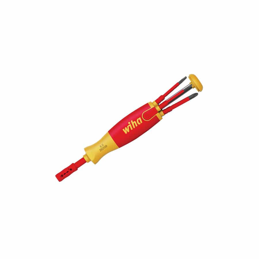 Wiha WHA41235 LiftUp electric Bit Magazine SL/PZ/PZS Screwdriver Set, 6 Piece