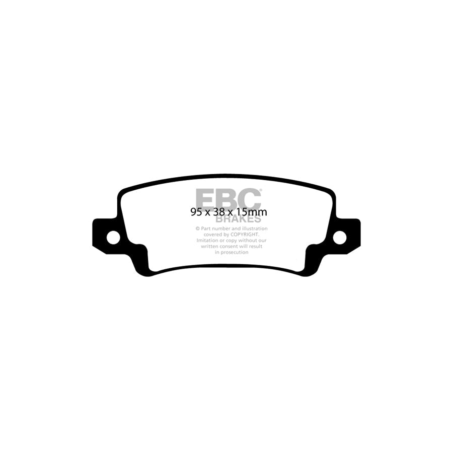 EBC DP41458R Toyota Corolla Yellowstuff Rear Brake Pads 2 | ML Performance UK Car Parts