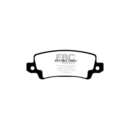 EBC DP41458R Toyota Corolla Yellowstuff Rear Brake Pads 2 | ML Performance UK Car Parts