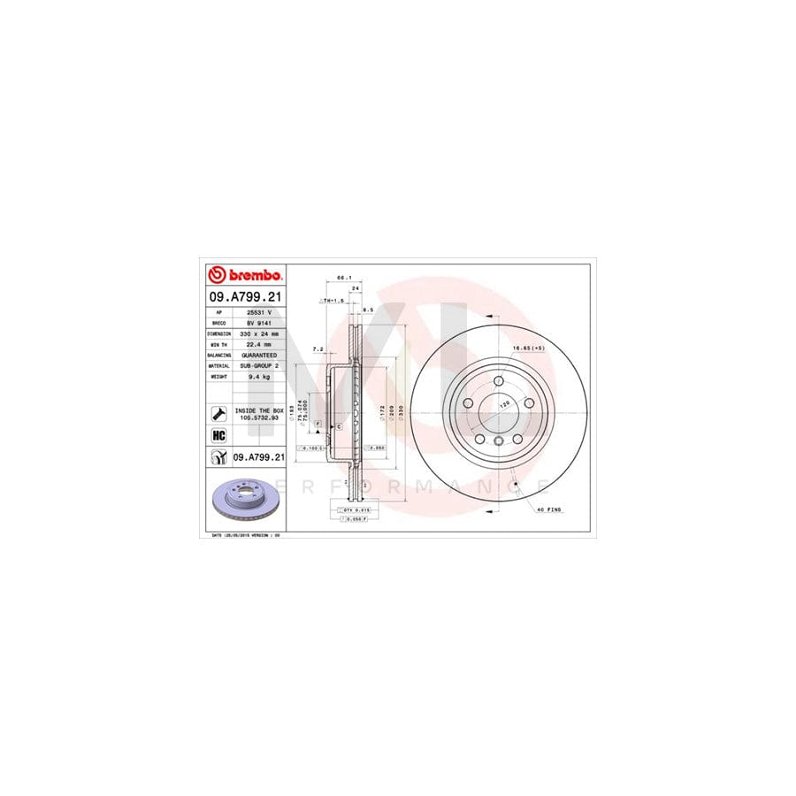 brembo-09-a799-21-brake-disc-internally-vented-coated-high-carbon-with-bolts-screws