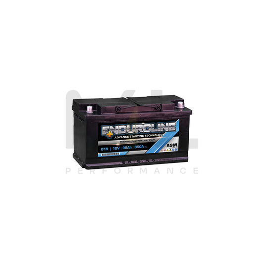 Enduroline 019 AGM Start Stop Car Battery 95Ah