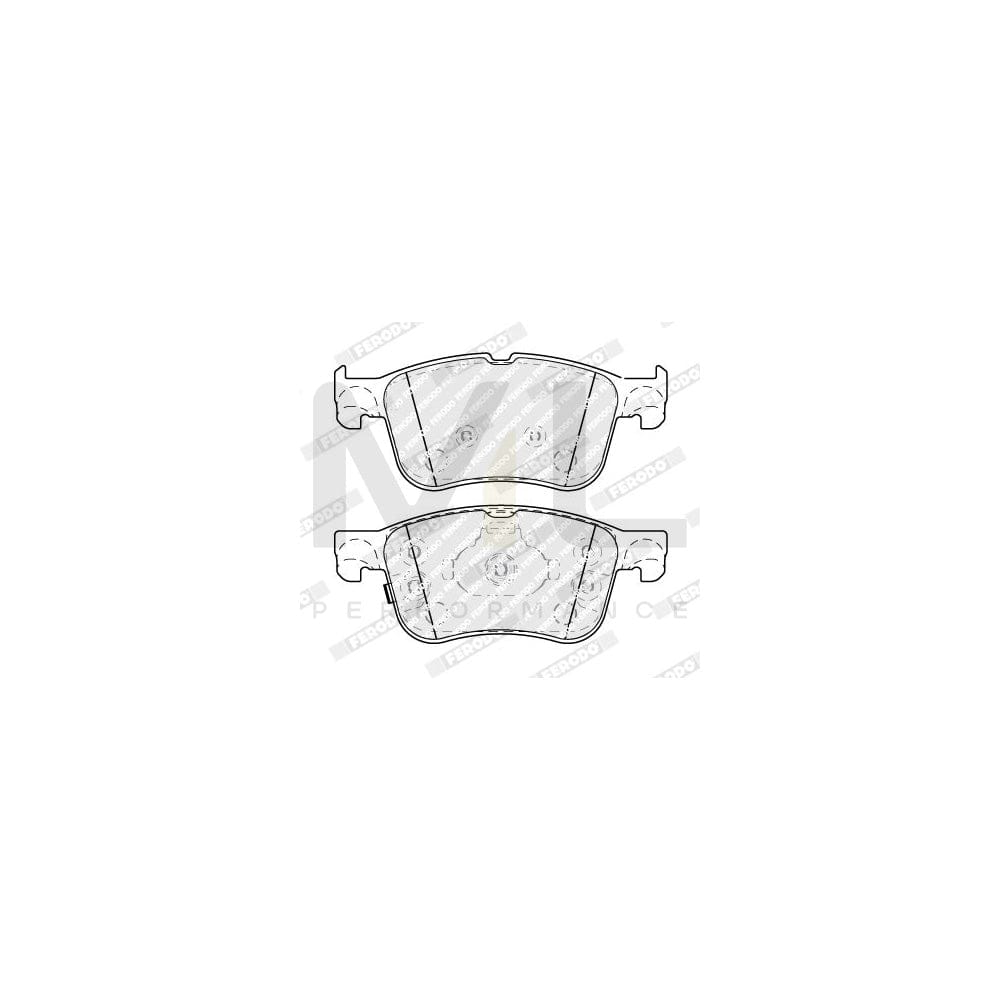 Ferodo FDB4849 Brake Pad Set With Acoustic Wear Warning, With Piston Clip, Without Accessories