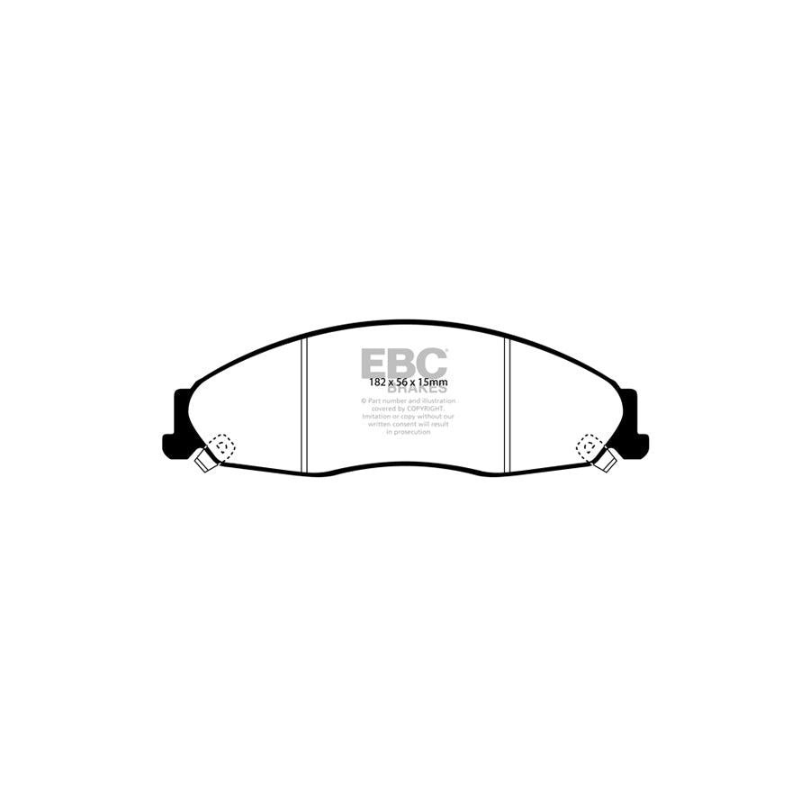 EBC DP31645C Cadillac Redstuff Front Brake Pads (Inc. CTS & STS) 2 | ML Performance UK Car Parts
