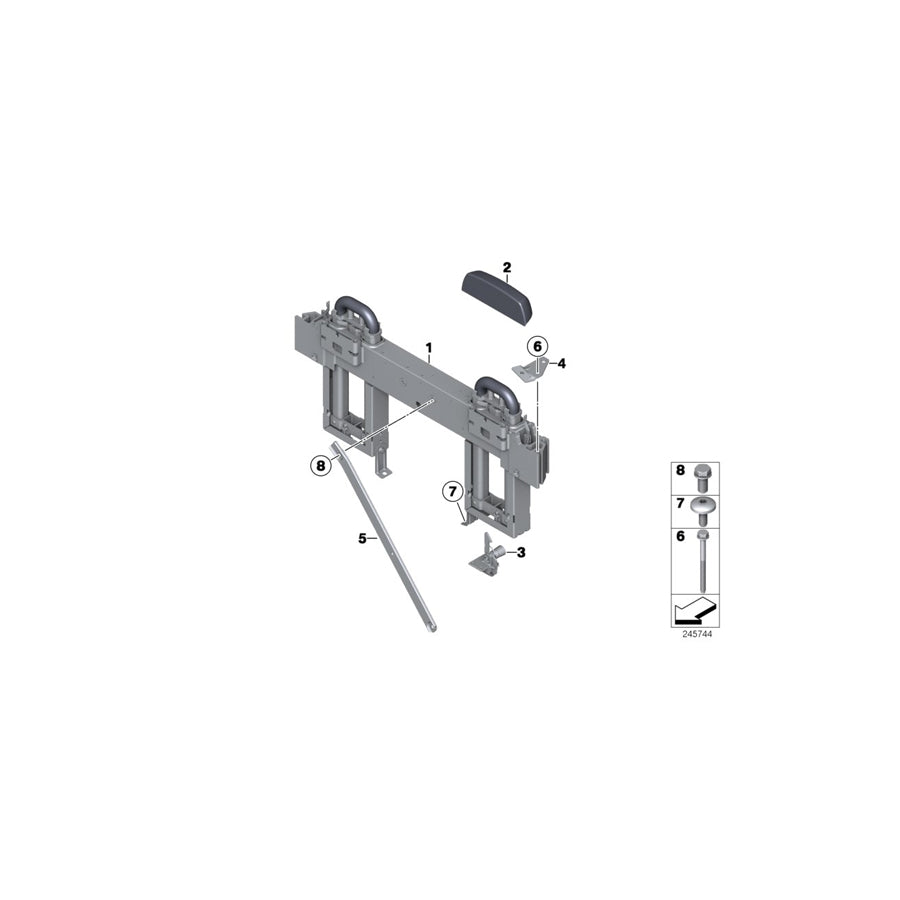 Genuine BMW 54627224254 Rollover Protection System (Inc. 640dX, 650iX & 650iX 4.0)