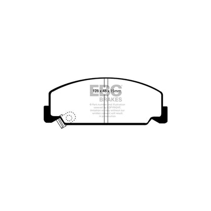 EBC PD01KF656 Honda Civic Shuttle Greenstuff Front Brake Pad & Plain Disc Kit  2 | ML Performance UK Car Parts
