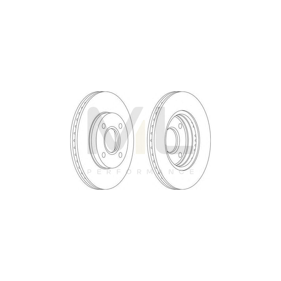 Ferodo DDF1072-1 Brake Disc Vented  - Pair