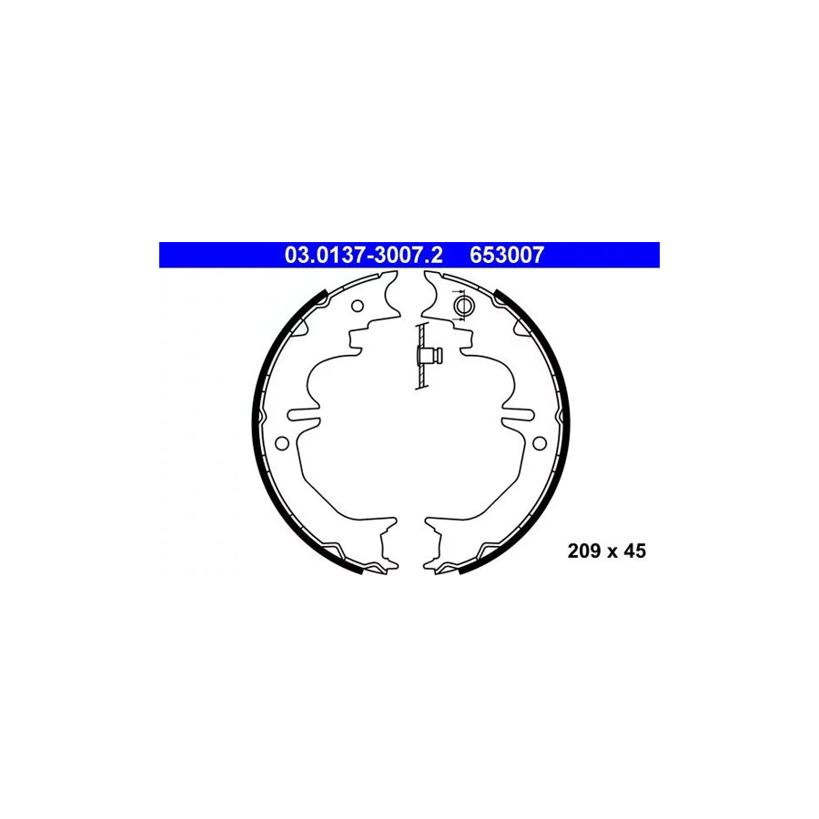 ATE 03.0137-3007.2 Handbrake Shoes