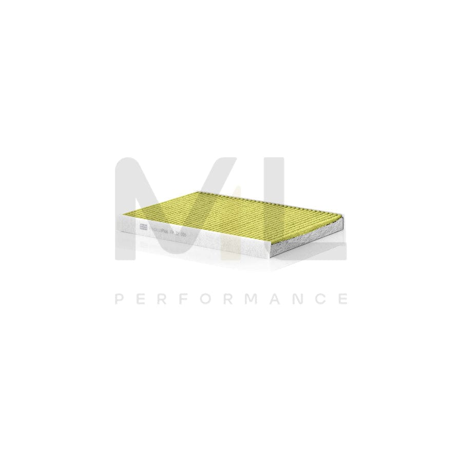 MANN-FILTER FP 32 008 Pollen filter Activated Carbon Filter, Activated Carbon Filter with polyphenol, Particulate filter (PM 2.5), with antibacterial action, with fungicidal effect, FreciousPlus
