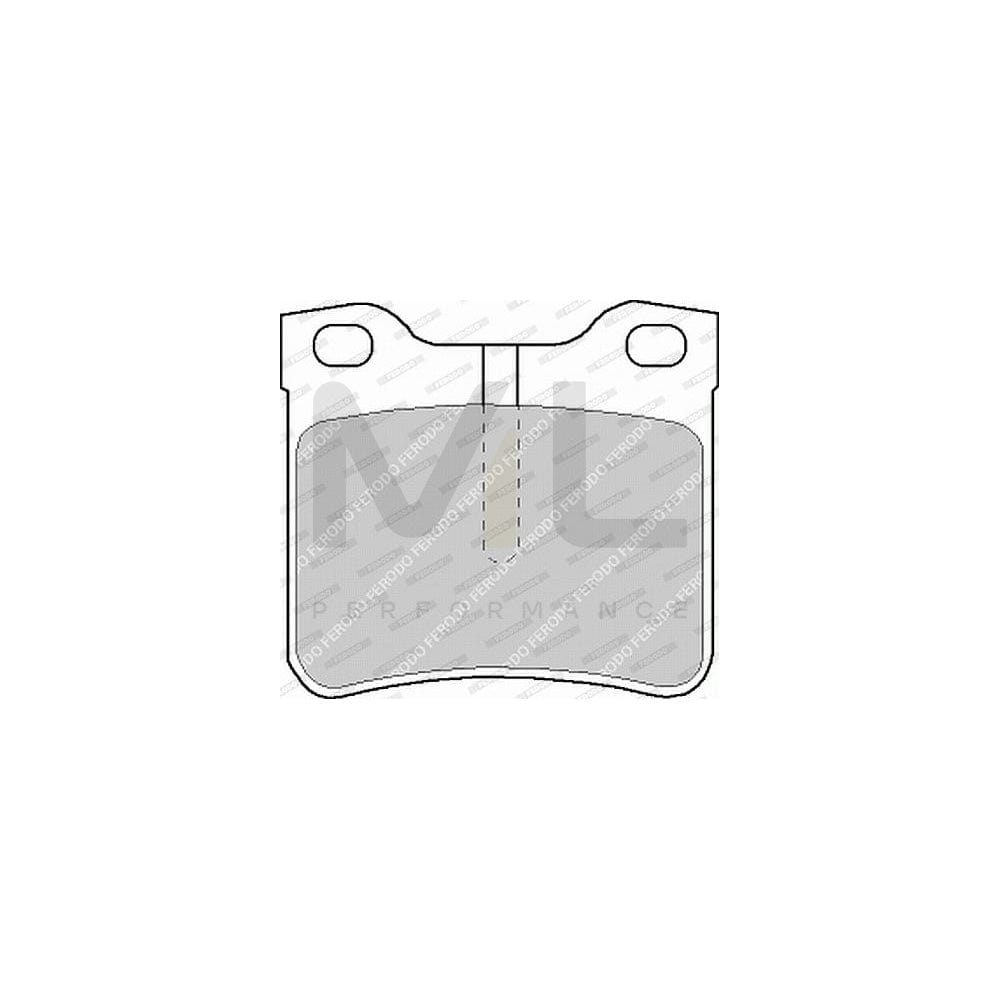 Ferodo Premier Eco Friction FVR1044 Brake Pad Set Incl. Wear Warning Contact, Without Accessories