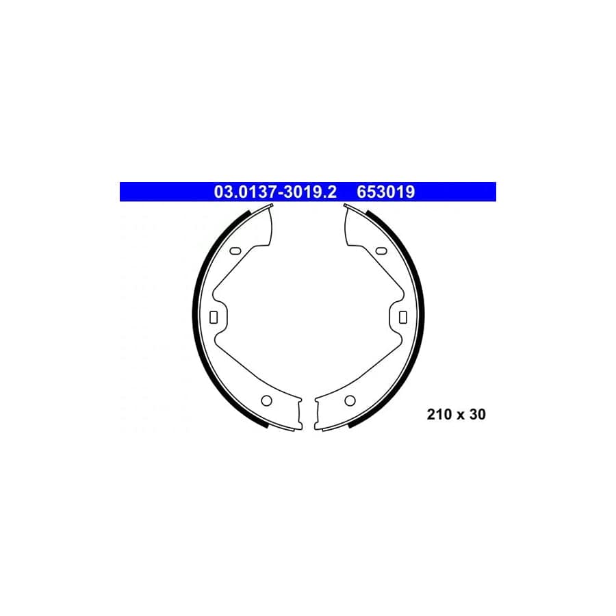 ATE 03.0137-3019.2 Handbrake Shoes