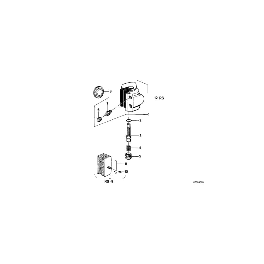 Genuine BMW 34112301709 Repair Set Brake Caliper D=40mm (Inc. R75/6, R90/6 & R 75)