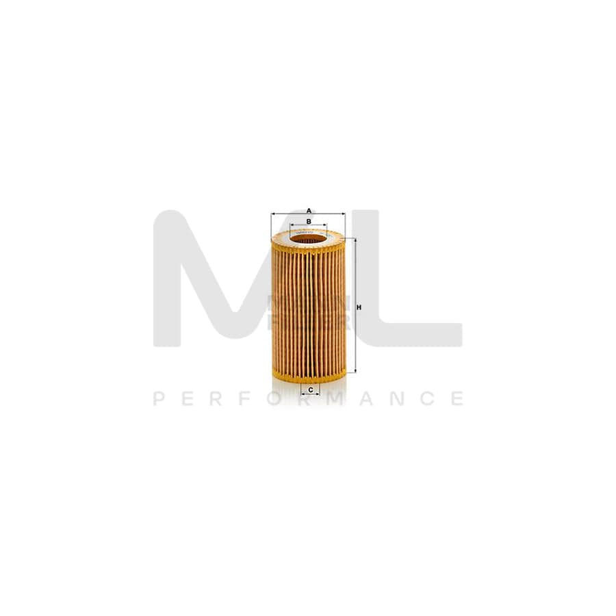 MANN-FILTER HU 718/1 y Oil Filter for CHRYSLER PT Cruiser Estate with seal, Filter Insert