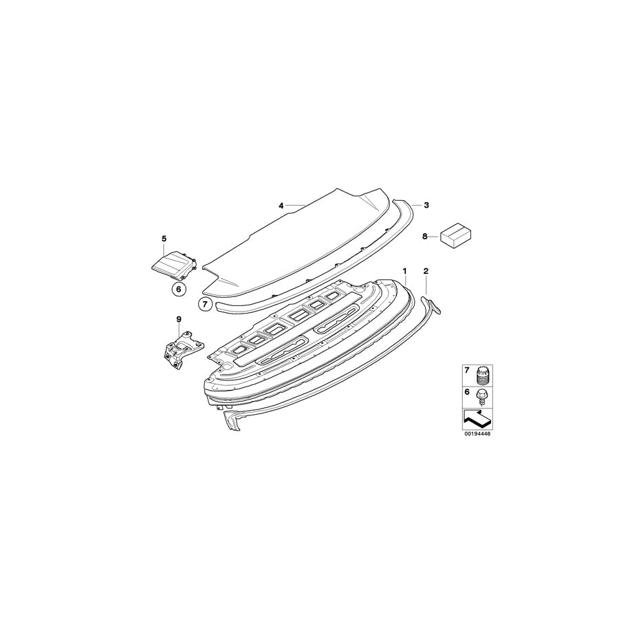 Genuine BMW 54377216269 E93 Reinforcement Left (Inc. 325i, 330d & 318i)