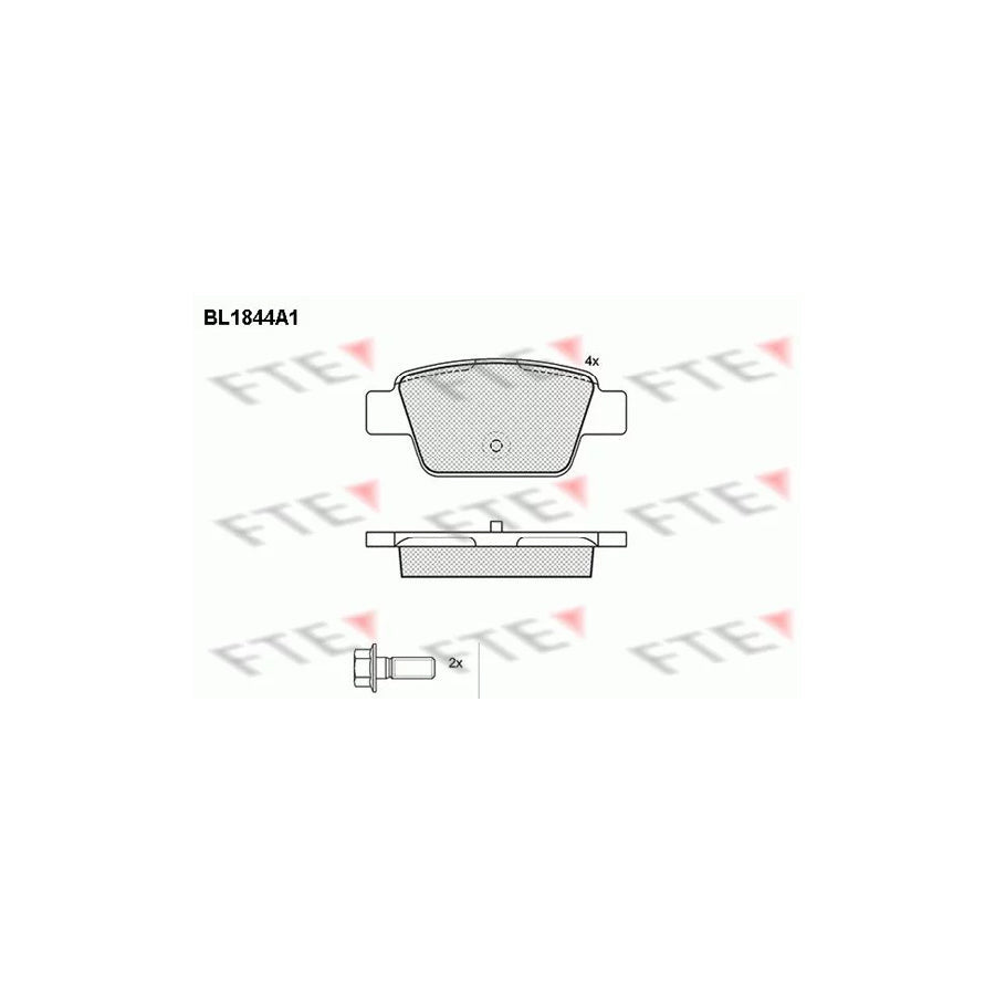 FTE Bl1844A1 Brake Pad Set