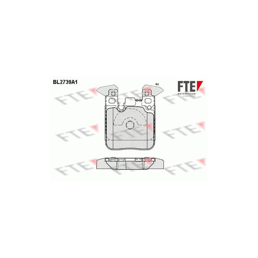 FTE Bl2739A1 Brake Pad Set