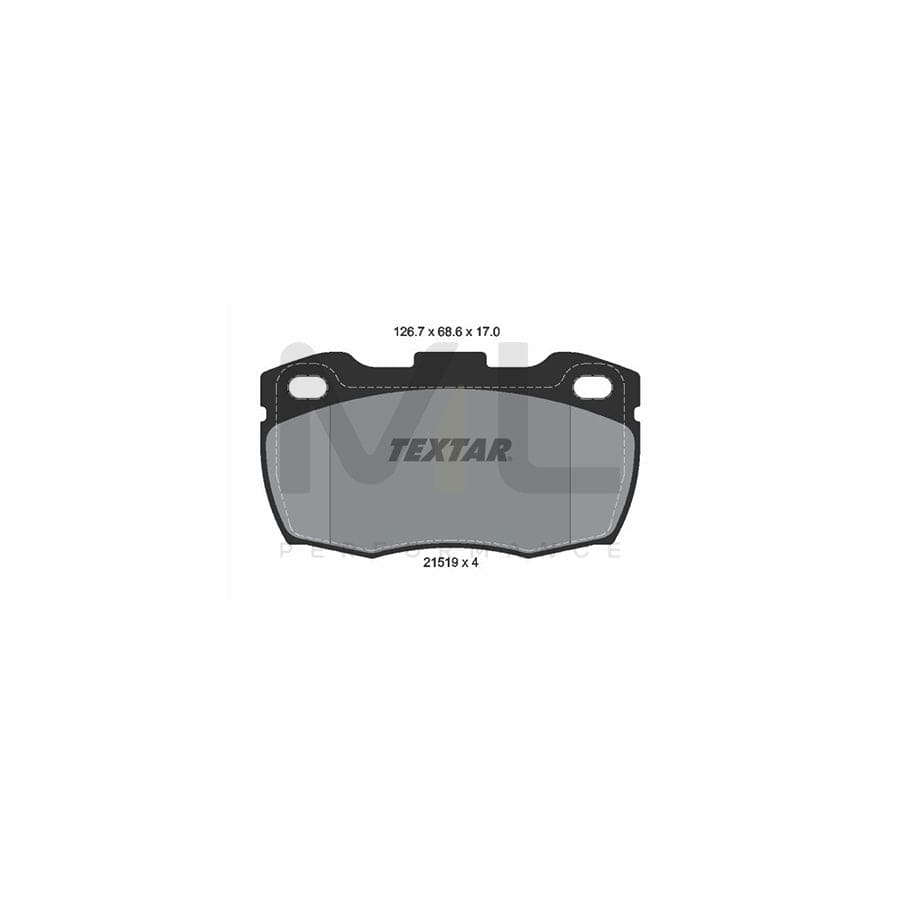 TEXTAR 2151902 Brake pad set for LAND ROVER DEFENDER not prepared for wear indicator