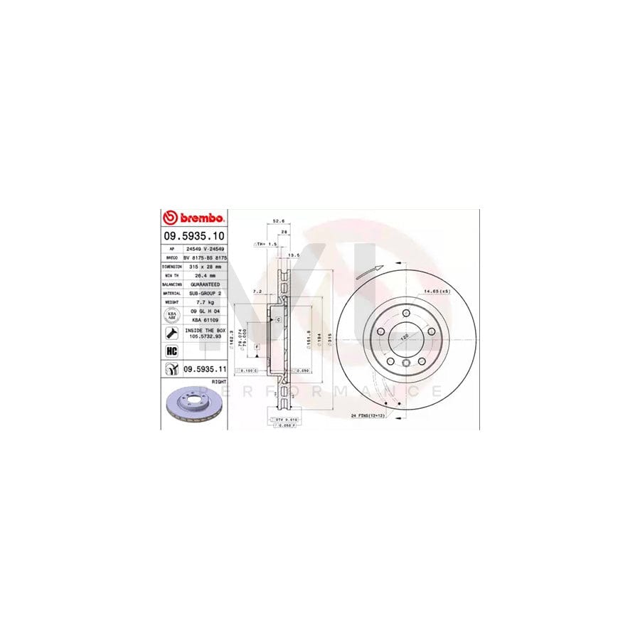 brembo-coated-disc-line-09-5935-11-brake-disc-internally-vented-coated-with-bolts-screws