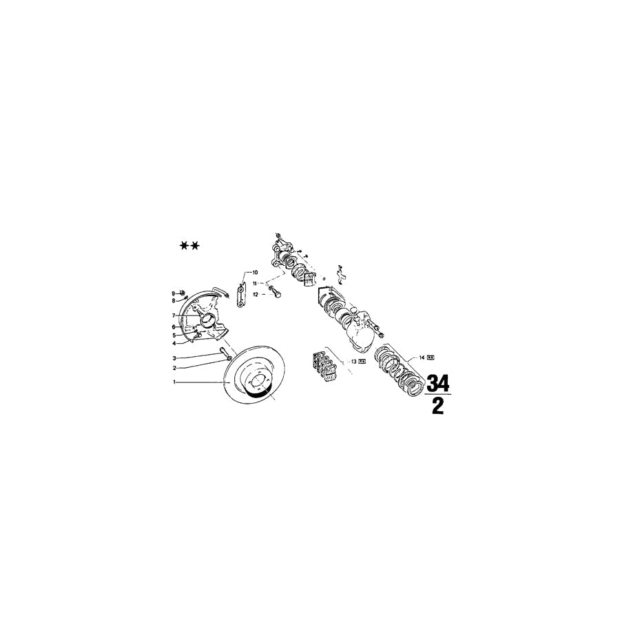 Genuine BMW 34111103269 Repair Set Brake Caliper (Inc. 1600GT, 1500 & 1600)