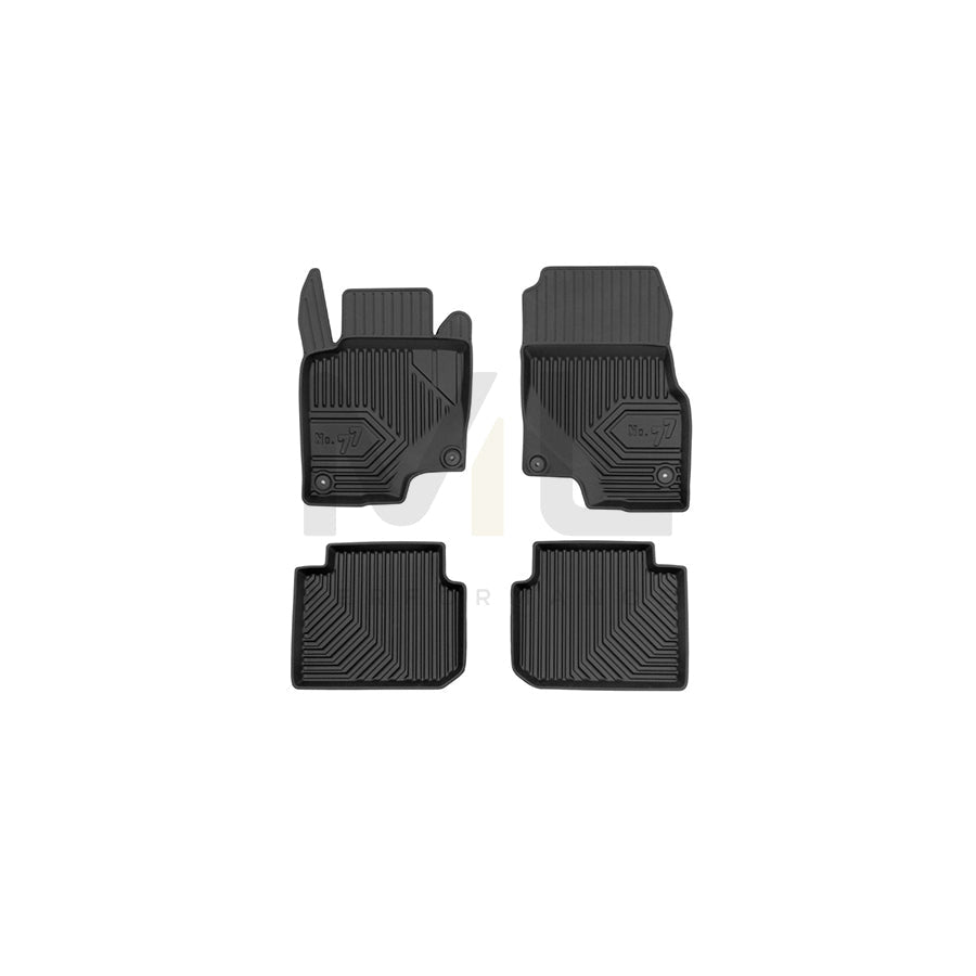 FROGUM Tailored, No.77 77426344 Floor mat set for SMART Forfour I (454) Elastomer, Front and Rear, Quantity: 4, Black, (LHD)