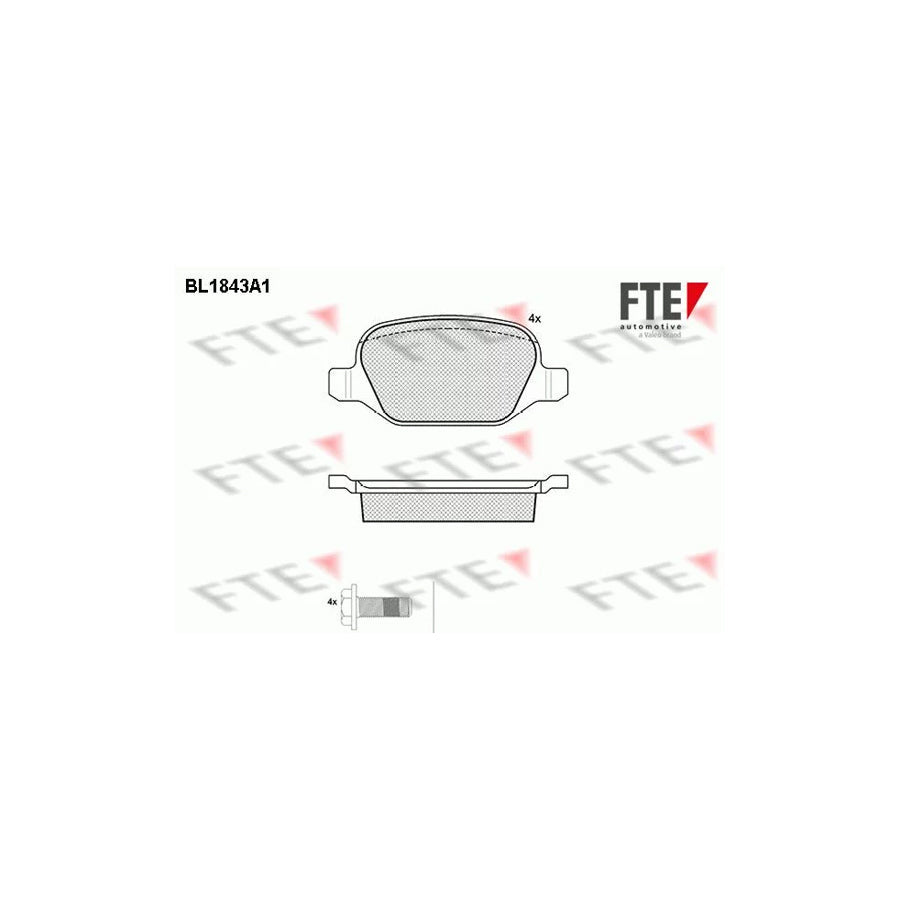 FTE Bl1843A1 Brake Pad Set