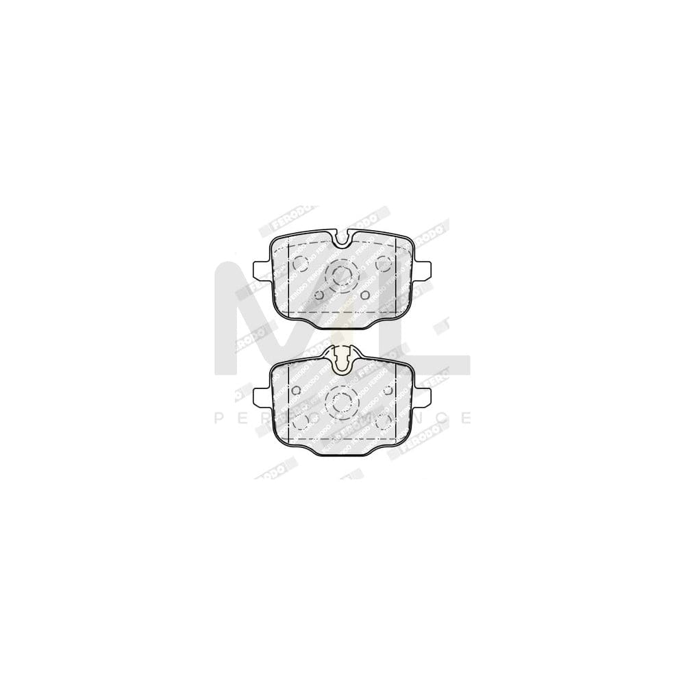 Ferodo FDB5056 Brake Pad Set Prepared for Wear Indicator, With Accessories
