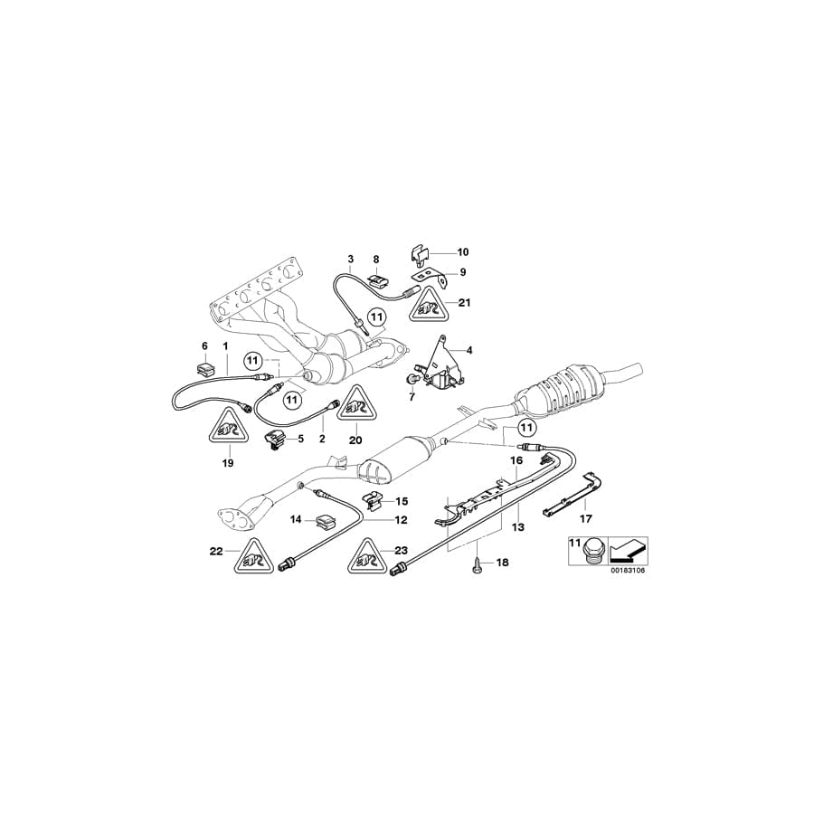 Genuine BMW 11781716380 E46 Cable Guide (Inc. 316ti, 328i & 330Ci)
