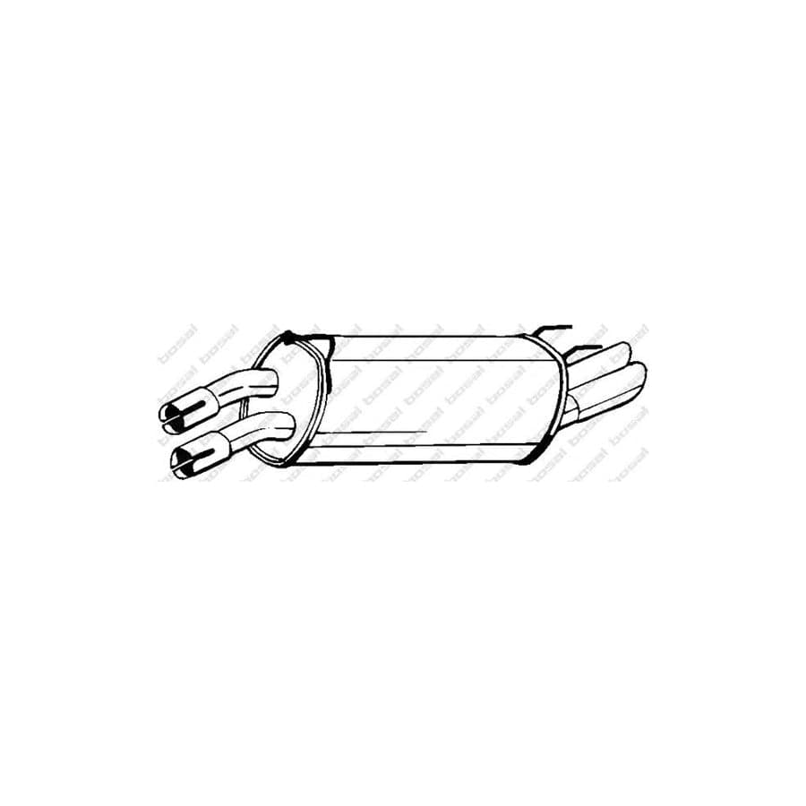 Bosal 185-389 Rear Silencer for Vauxhall OMega (B) Estate (V94)