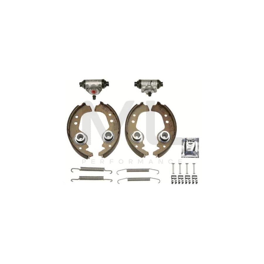 TRW Brake Kit BK1401 Brake Shoe Set with wheel brake cylinder