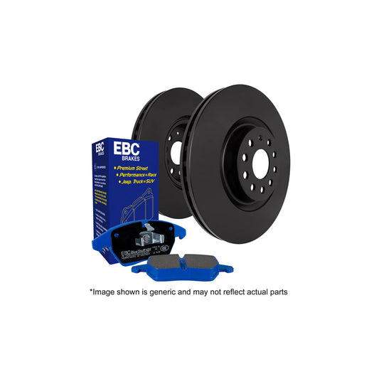 EBC PD04KR438 BMW E30 Bluestuff Rear Brake Pad & Plain Disc Kit - ATE Caliper 1 | ML Performance UK Car Parts