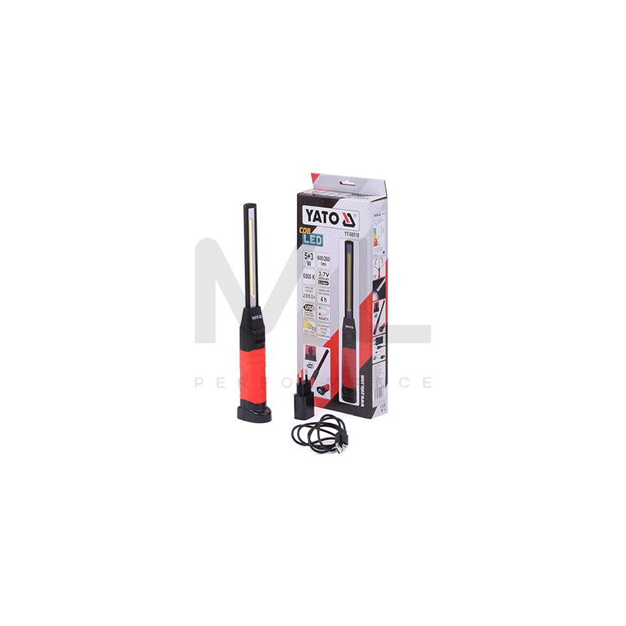 YATO YT-08518 Inspection lamp LED 600 lm with charger with rechargeable battery