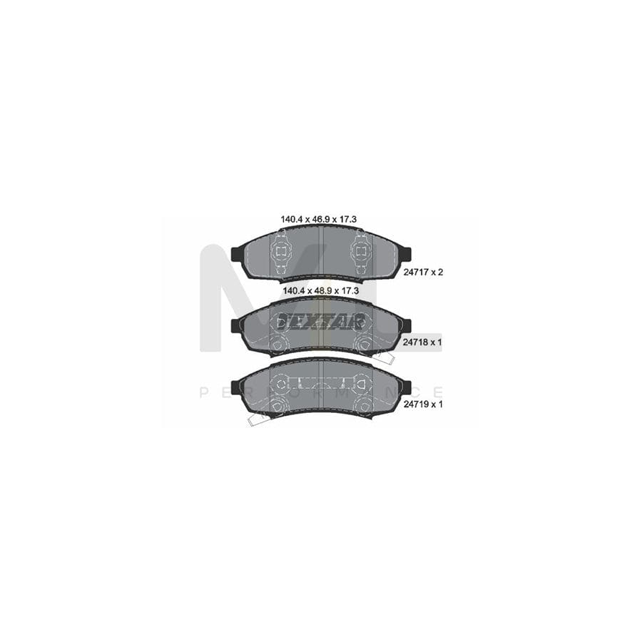 TEXTAR 2471701 Brake pad set