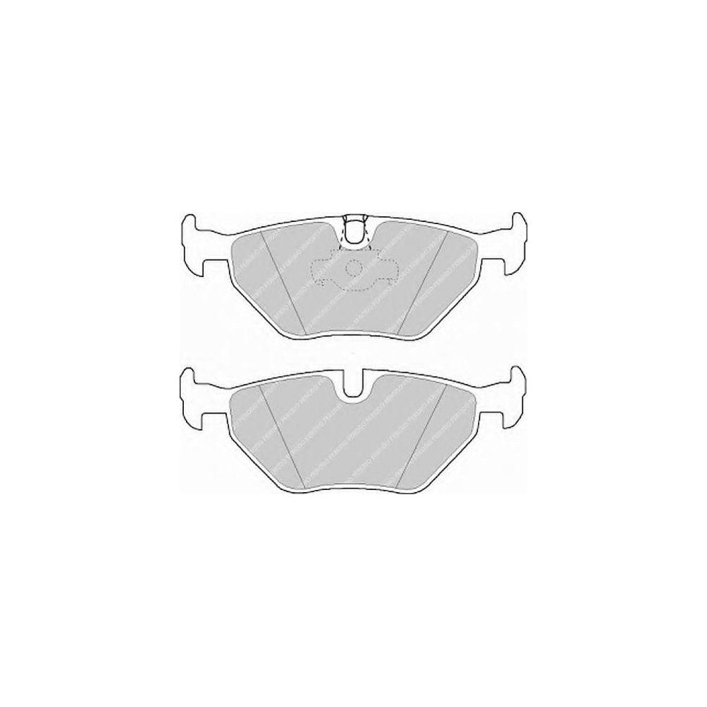 Ferodo Sl FSL1075 Brake Pad Set Prepared for Wear Indicator, With Piston Clip