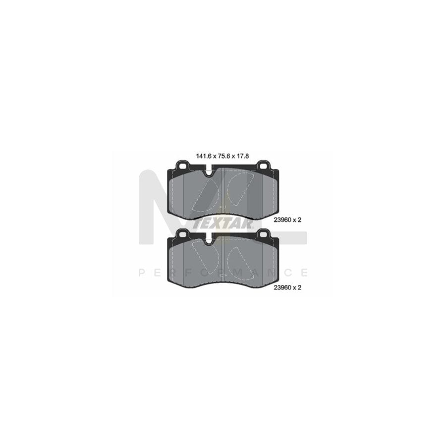 TEXTAR 2396081 Brake pad set epad, prepared for wear indicator