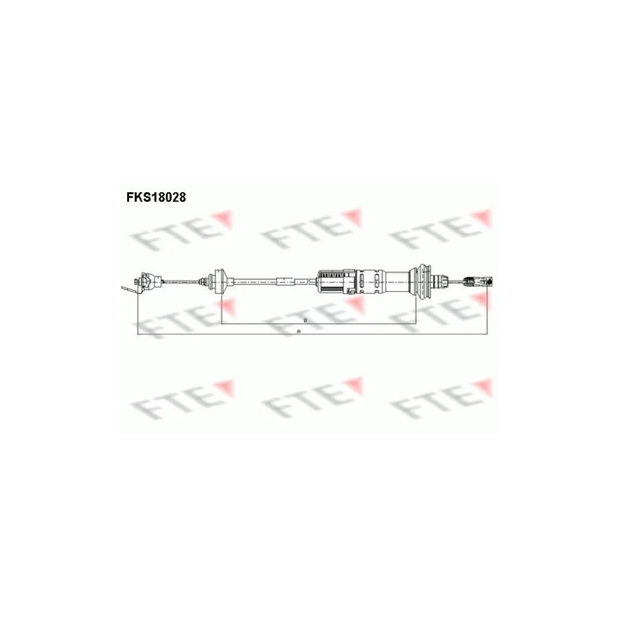 FTE Fks18028 Clutch Cable for Peugeot 206