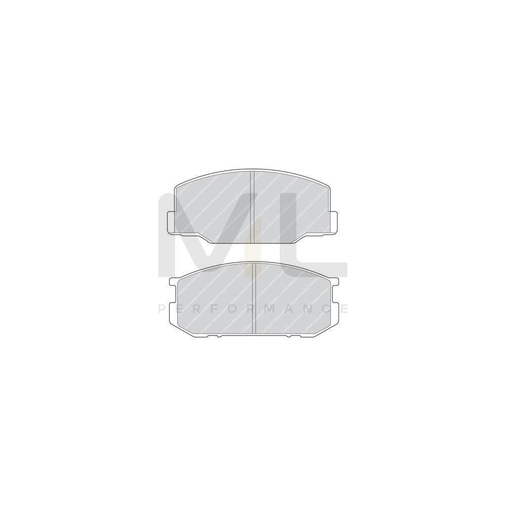 Ferodo FDB265 Brake Pad Set Not Prepared for Wear Indicator