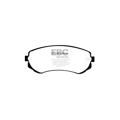 EBC PD03KR526 Nissan Patrol Yellowstuff Rear Brake Pad & Plain Disc Kit 2 | ML Performance UK Car Parts