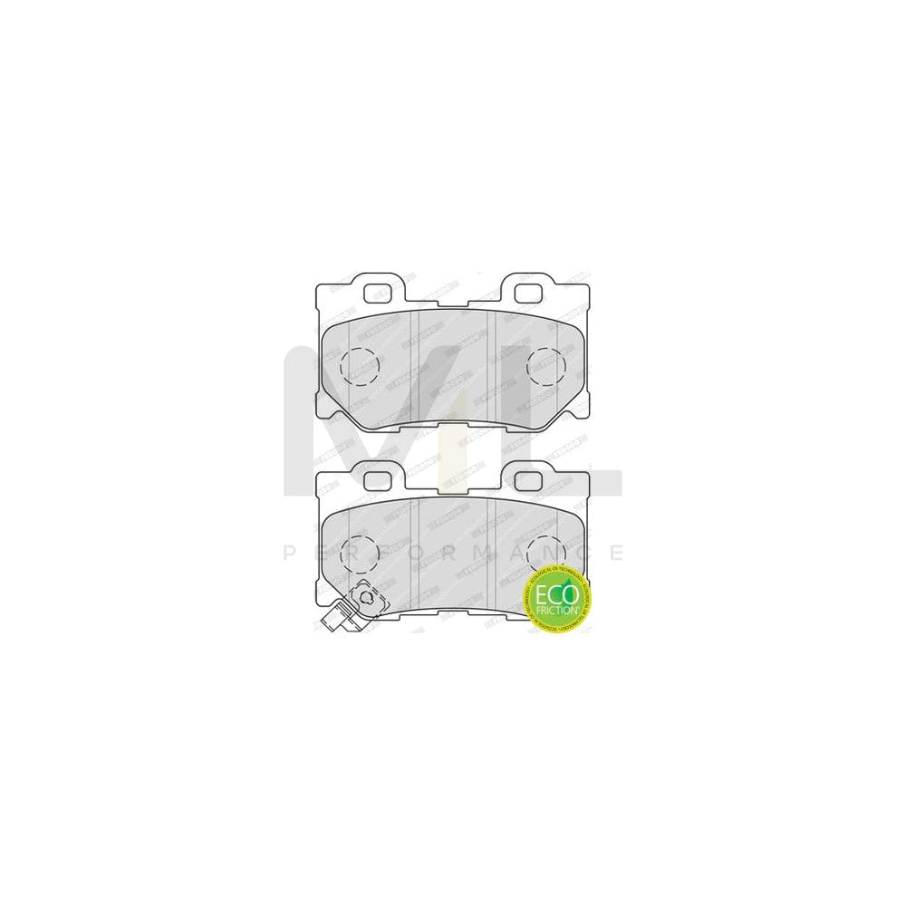 Ferodo Premier Eco Friction FDB4312 Brake Pad Set With Acoustic Wear Warning, With Accessories