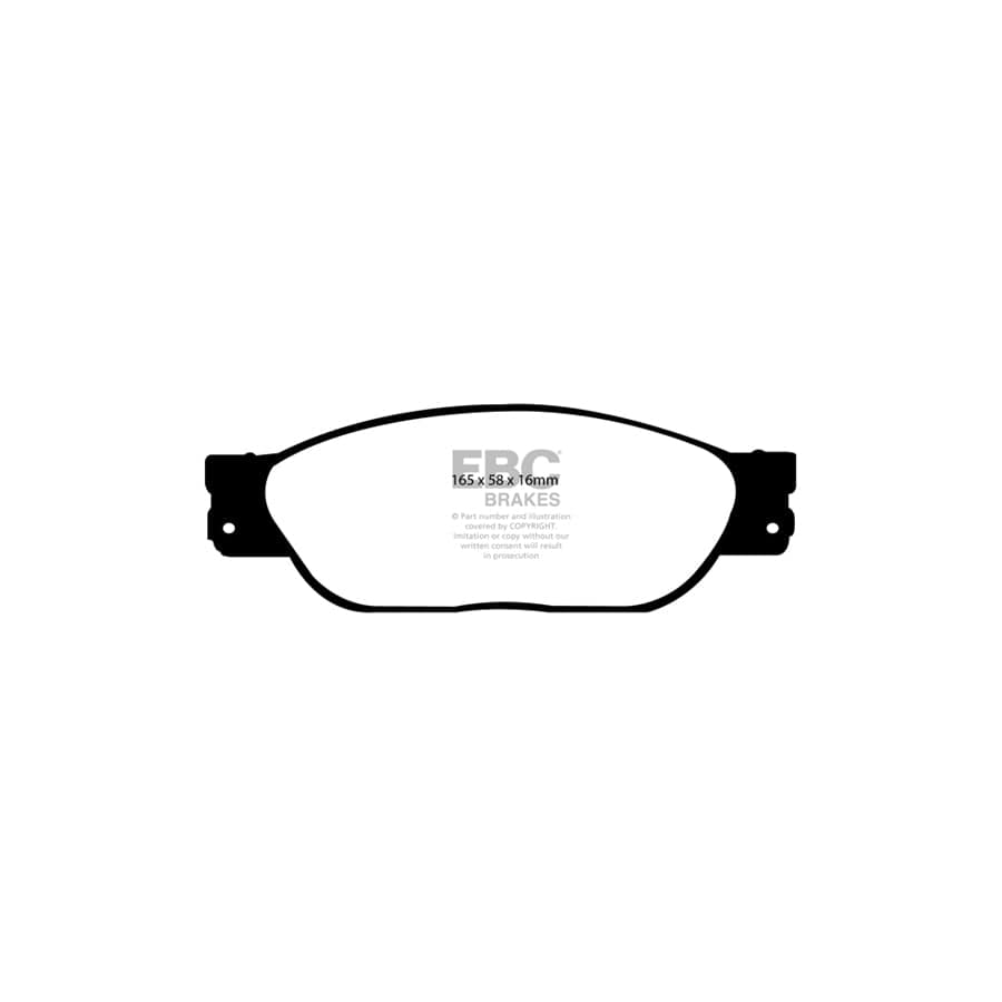 EBC PD08KF280 Jaguar Yellowstuff Front Brake Pad & USR Disc Kit - Girling/TRW Caliper (Inc. S-Type, XJ6, XJ8) 2 | ML Performance UK Car Parts