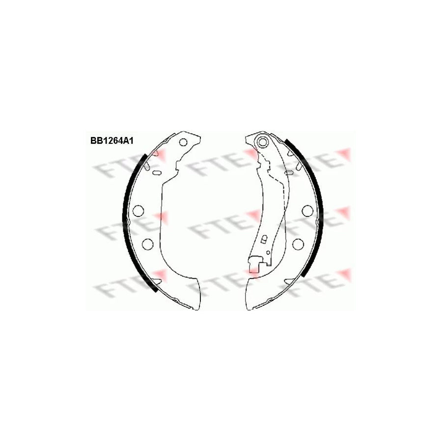 FTE Bb1264A1 Brake Shoe Set
